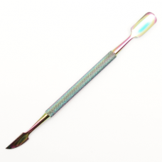 5" Titanium Double Ended Cuticle Pusher with Knife